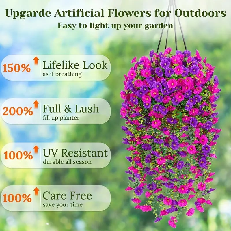 🔥Last Day 49% OFF-🌺UV Resistant Hanging Artificial Morning Glory Vine 💖