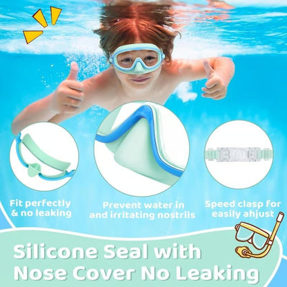 🔥Second Item 60% Off 🏊‍♀️-HD children's large frame waterproof and anti-fog swimming goggles
