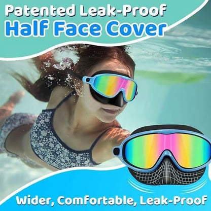 🔥Second Item 60% Off 🏊‍♀️-HD children's large frame waterproof and anti-fog swimming goggles