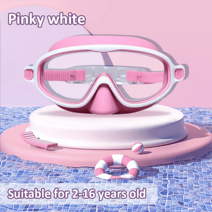 🔥Second Item 60% Off 🏊‍♀️-HD children's large frame waterproof and anti-fog swimming goggles