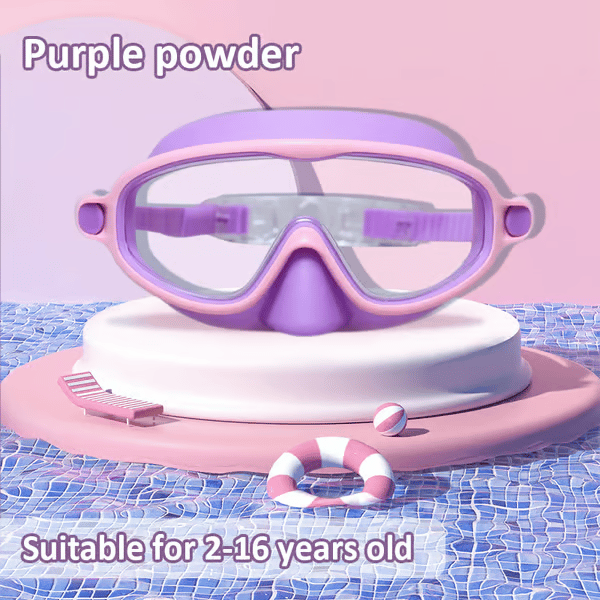 🔥Second Item 60% Off 🏊‍♀️-HD children's large frame waterproof and anti-fog swimming goggles
