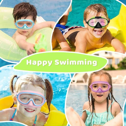 🔥Second Item 60% Off 🏊‍♀️-HD children's large frame waterproof and anti-fog swimming goggles